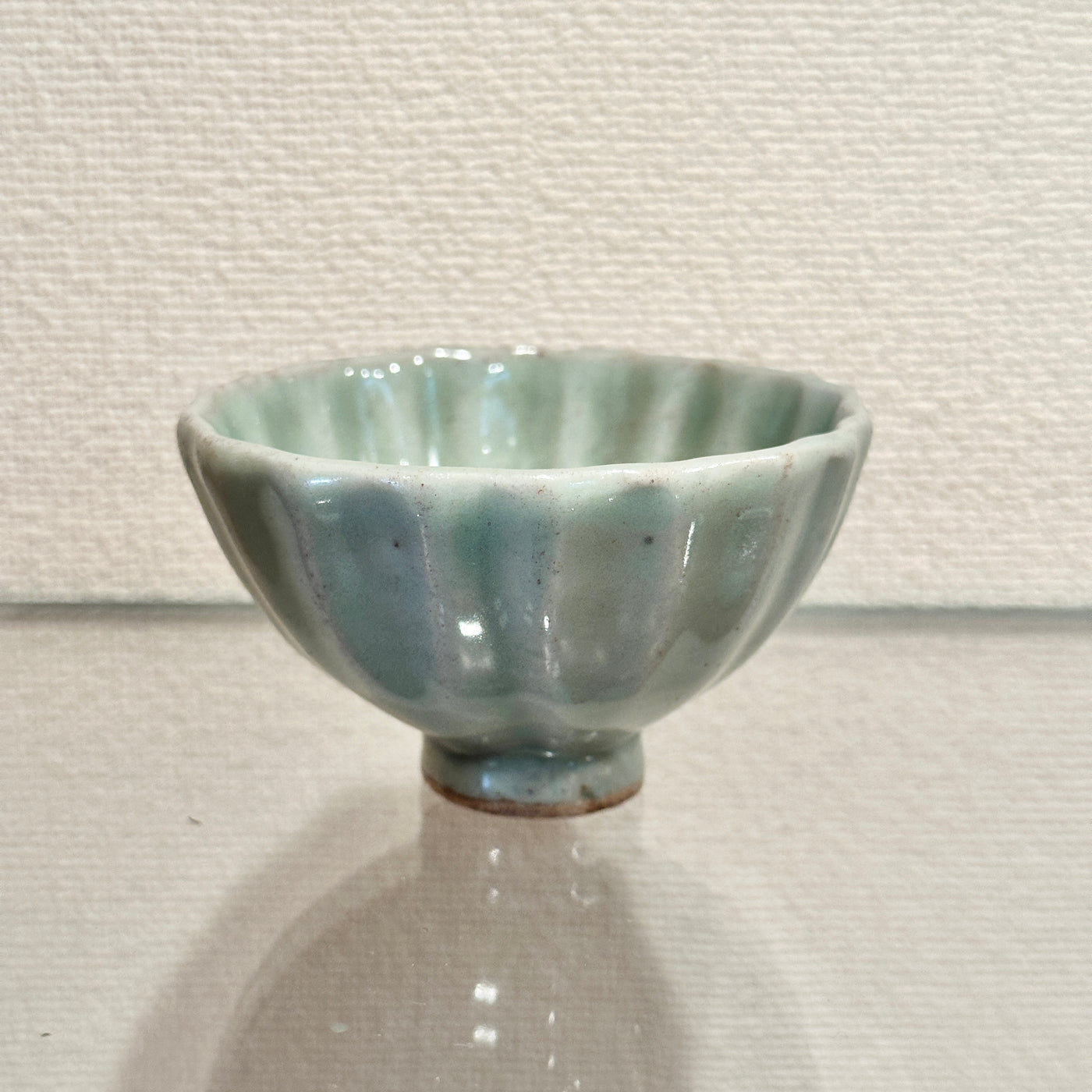 青磁十八角盃 | Celadon Octadecagonal sake cup